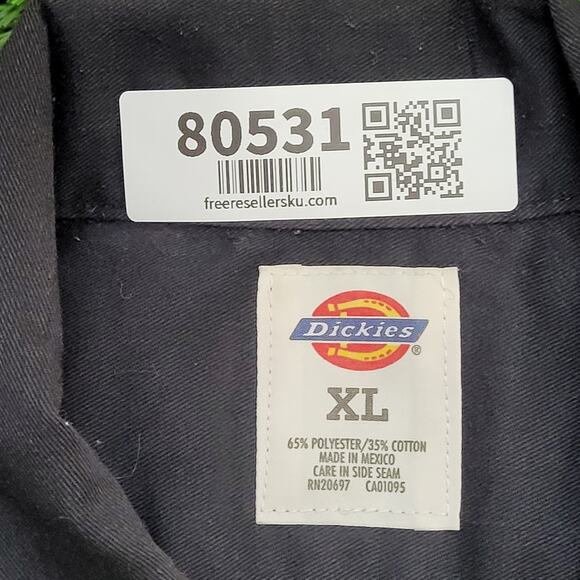 Vintage Y2K Dickies Button Shirt XL 25x32 Black - Picture 8 of 14